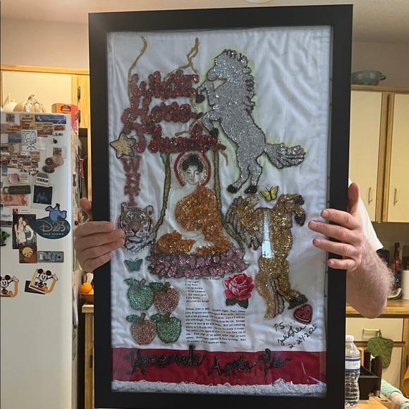 WHTBOUTIQUE Other - #0669*Handcrafted Framed WHT & Asian Buddah Art W/ Animals.”2 f 28 X 1 f 18”